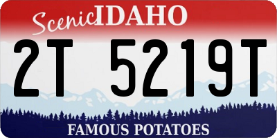 ID license plate 2T5219T