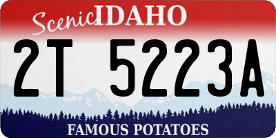 ID license plate 2T5223A