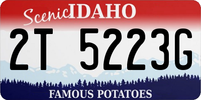 ID license plate 2T5223G