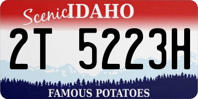 ID license plate 2T5223H