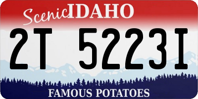 ID license plate 2T5223I