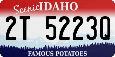 ID license plate 2T5223Q