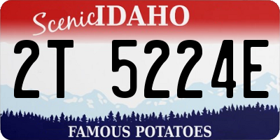 ID license plate 2T5224E