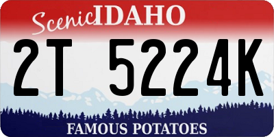 ID license plate 2T5224K