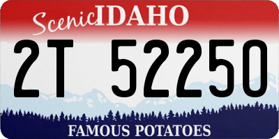 ID license plate 2T5225O
