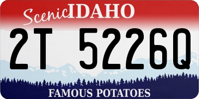 ID license plate 2T5226Q