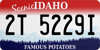 ID license plate 2T5229I
