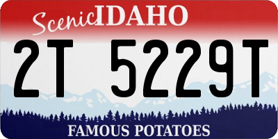 ID license plate 2T5229T