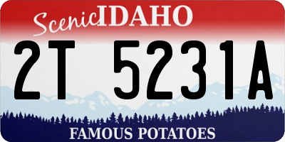 ID license plate 2T5231A