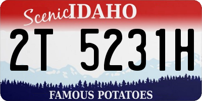 ID license plate 2T5231H