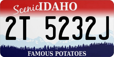 ID license plate 2T5232J