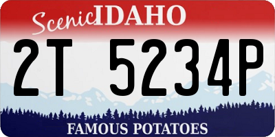 ID license plate 2T5234P
