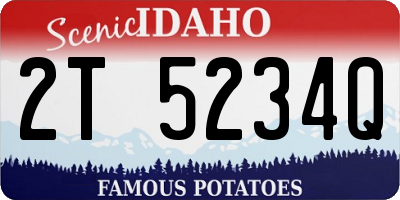 ID license plate 2T5234Q