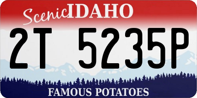 ID license plate 2T5235P