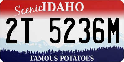 ID license plate 2T5236M