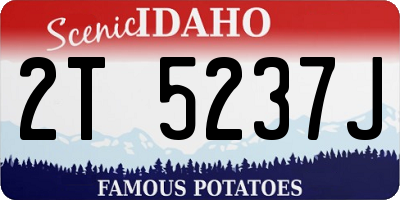 ID license plate 2T5237J