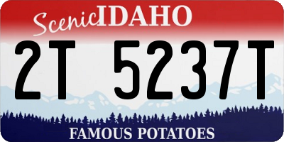 ID license plate 2T5237T