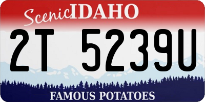ID license plate 2T5239U