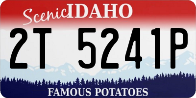 ID license plate 2T5241P