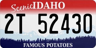 ID license plate 2T5243O