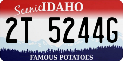 ID license plate 2T5244G