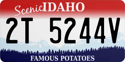 ID license plate 2T5244V