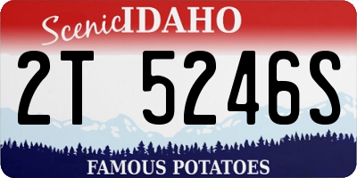 ID license plate 2T5246S