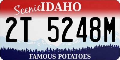 ID license plate 2T5248M