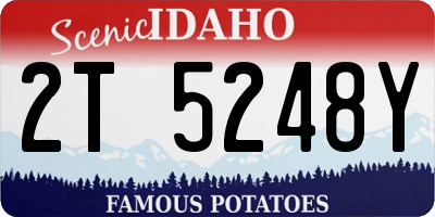 ID license plate 2T5248Y