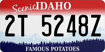 ID license plate 2T5248Z
