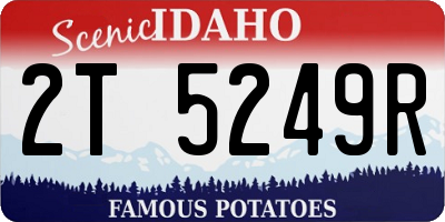 ID license plate 2T5249R