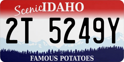 ID license plate 2T5249Y