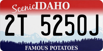 ID license plate 2T5250J