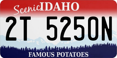ID license plate 2T5250N