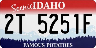 ID license plate 2T5251F