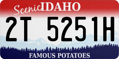 ID license plate 2T5251H