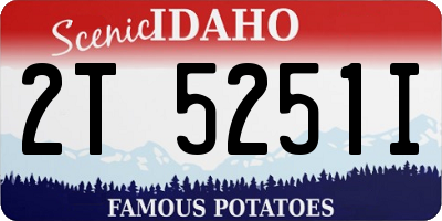 ID license plate 2T5251I