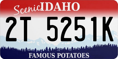 ID license plate 2T5251K