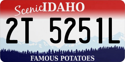 ID license plate 2T5251L