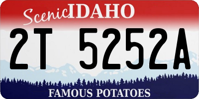 ID license plate 2T5252A