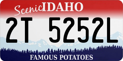 ID license plate 2T5252L