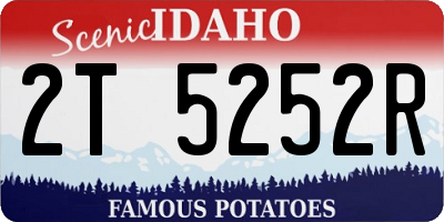 ID license plate 2T5252R