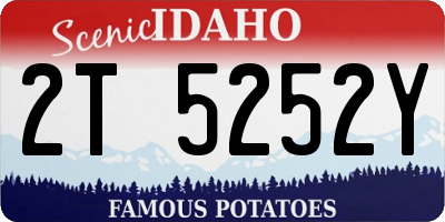 ID license plate 2T5252Y