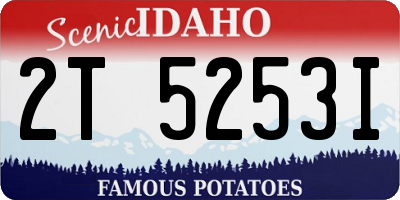 ID license plate 2T5253I