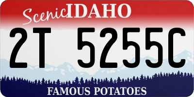 ID license plate 2T5255C