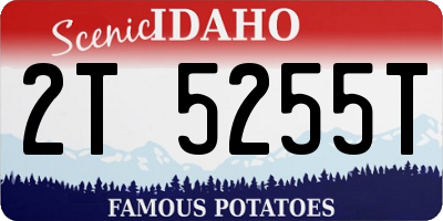 ID license plate 2T5255T