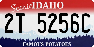 ID license plate 2T5256C