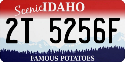 ID license plate 2T5256F