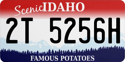 ID license plate 2T5256H
