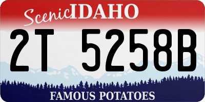 ID license plate 2T5258B